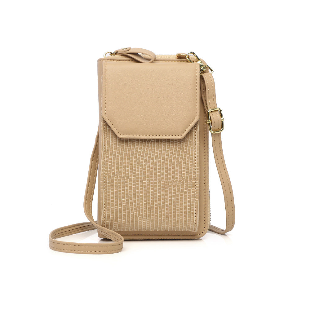 Zipper Wallet Snake Print All-match Korean Style Diagonal Shoulder Bag
