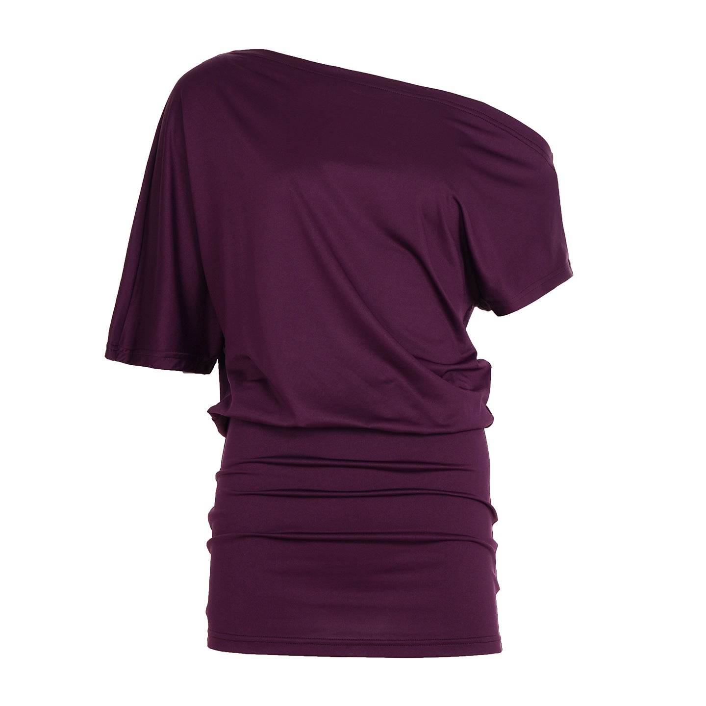 Elegant Womens Loose-fitting Figure-flattering Asymmetrical Dress