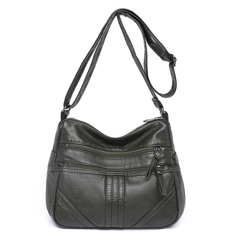 Women's Fashion Soft Leather Large Capacity Shoulder Bag