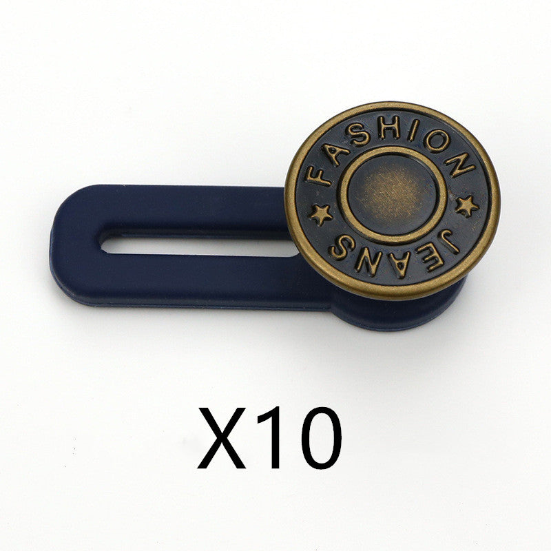 No Sew Jeans With Adjustable Expansion Waist Button