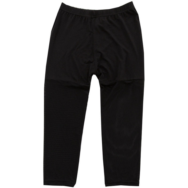 Thin Modal Cotton Mesh Panelled Cropped Leggings