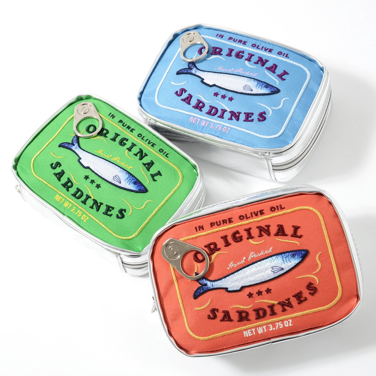 Large Capacity Cute Sardine Can Shape Storage Bag