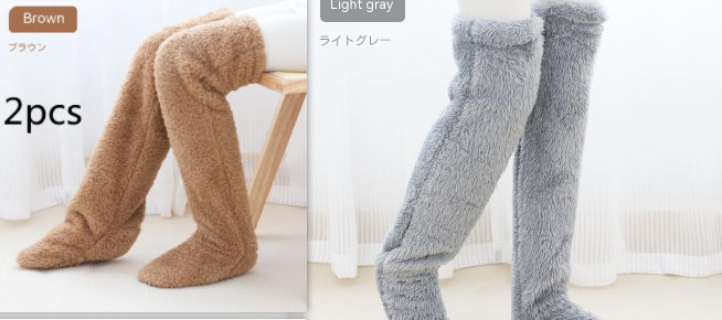 Winter Warm Cold Leg Knee Joint Cold-proof Stockings Home Floor Sleeping Socks
