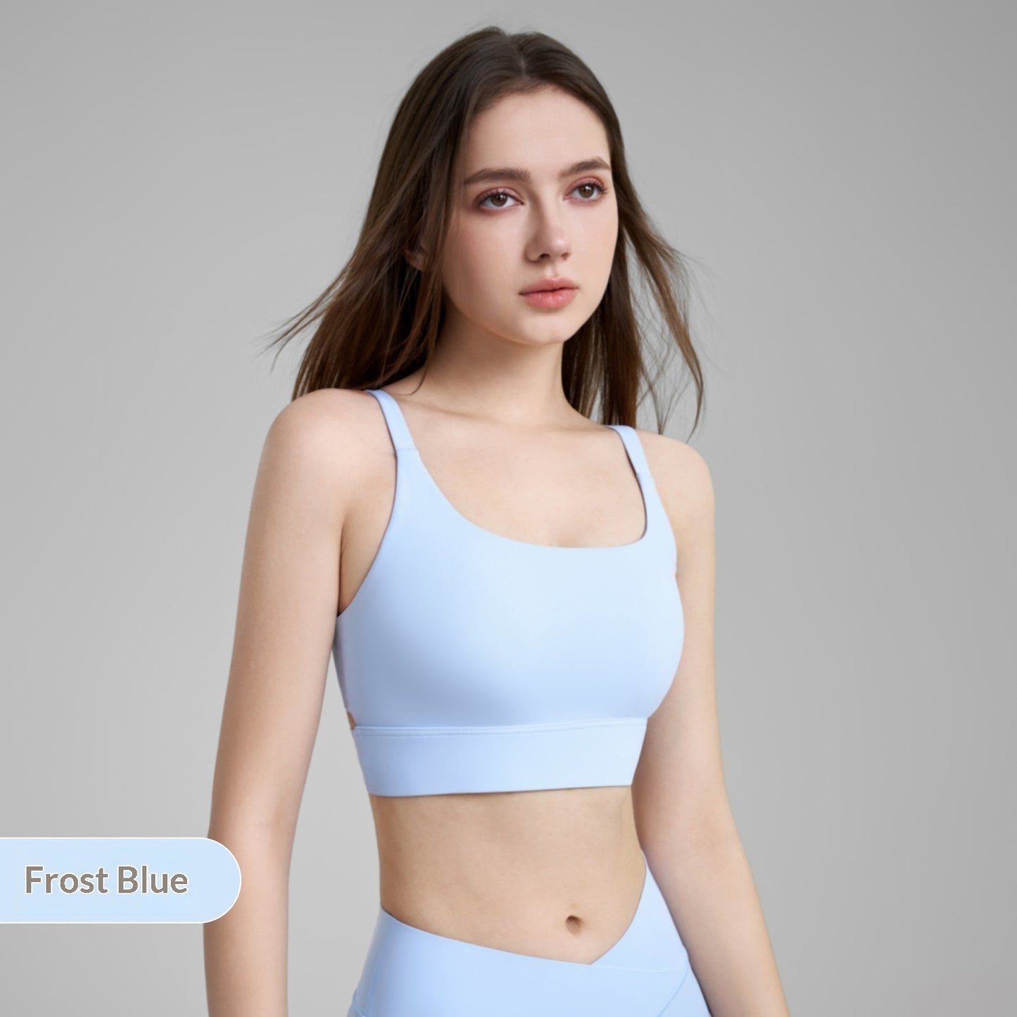 New Fixed Cup Fitness Bra Double Strap Yoga Vest