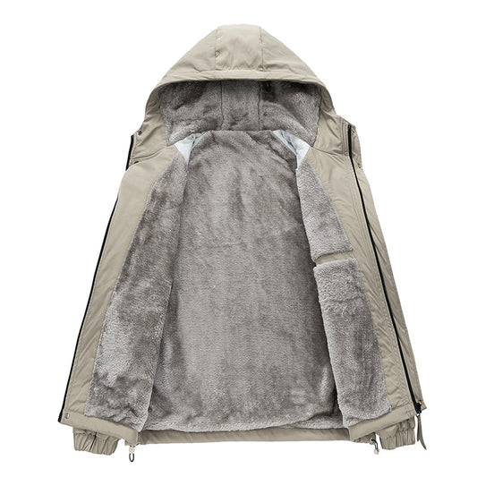 Autumn And Winter Fleece-lined Jacket