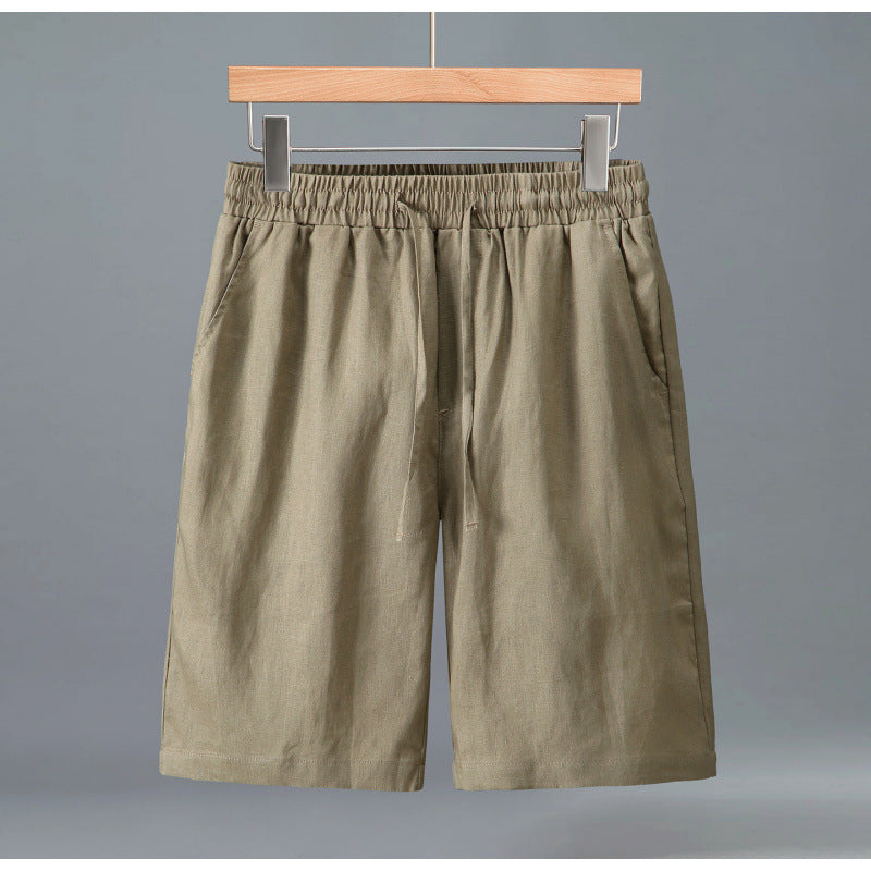 Men's Summer Loose Casual Pure Linen Shorts