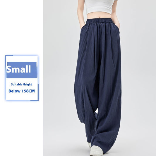 Women's Summer Thin High Waist Loose Casual Wide Leg Pants