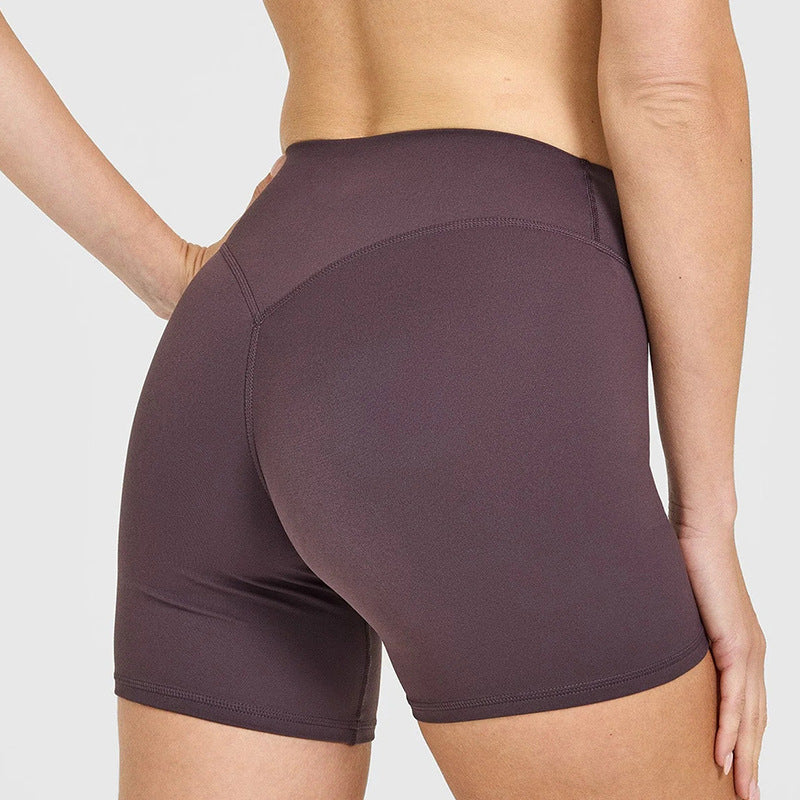 Naked Yoga Shorts Running Fitness Woman