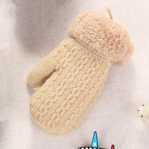 Double-layer Knitted Drop-resistant Velvet Gloves