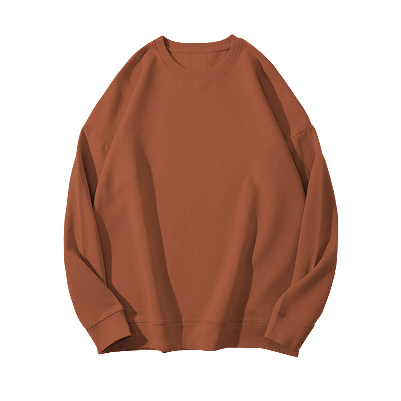 Dame Sweater i Ensfarvet med Pelsdetaljer