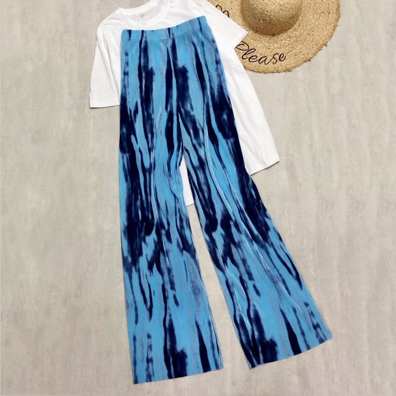 Spring And Summer Women's Wide-legged Pants High Waist Pleated