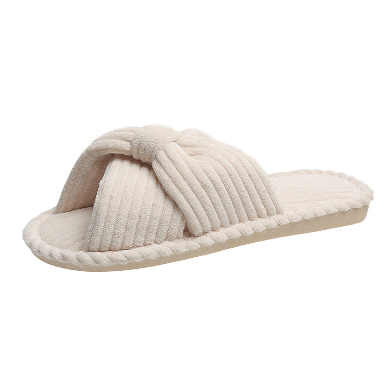 Cute Home Indoor Soft Bottom Comfortable Cotton And Linen Slippers
