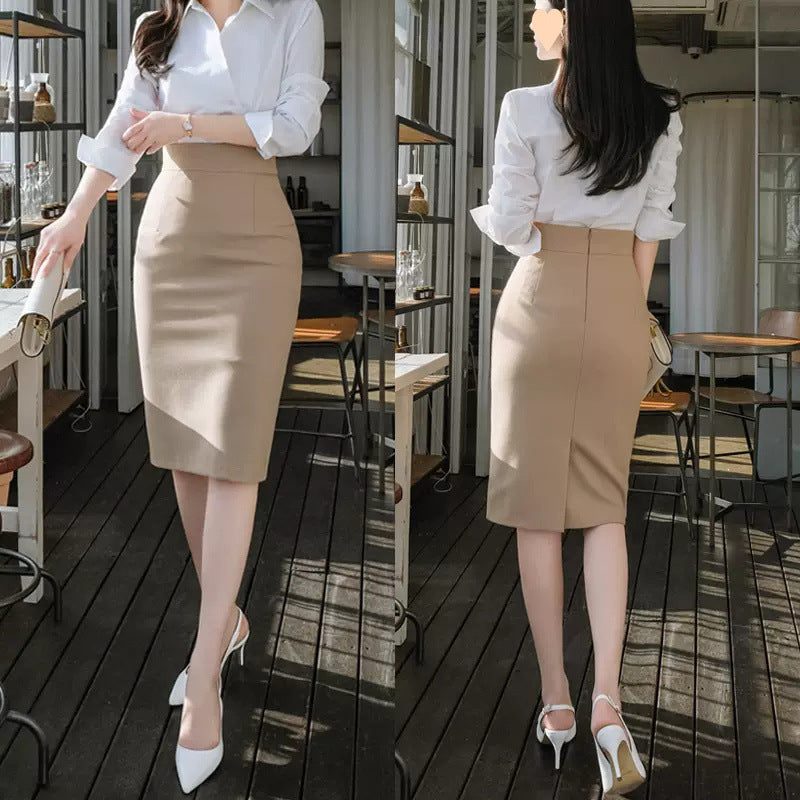 High Waist Slimming Office Lady Skirt