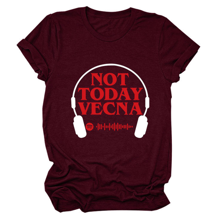 Summer New Round Neck Letter Short-sleeved