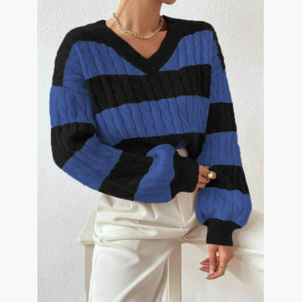 Women's Knitted Sweater Lazy Loose All-matching Top