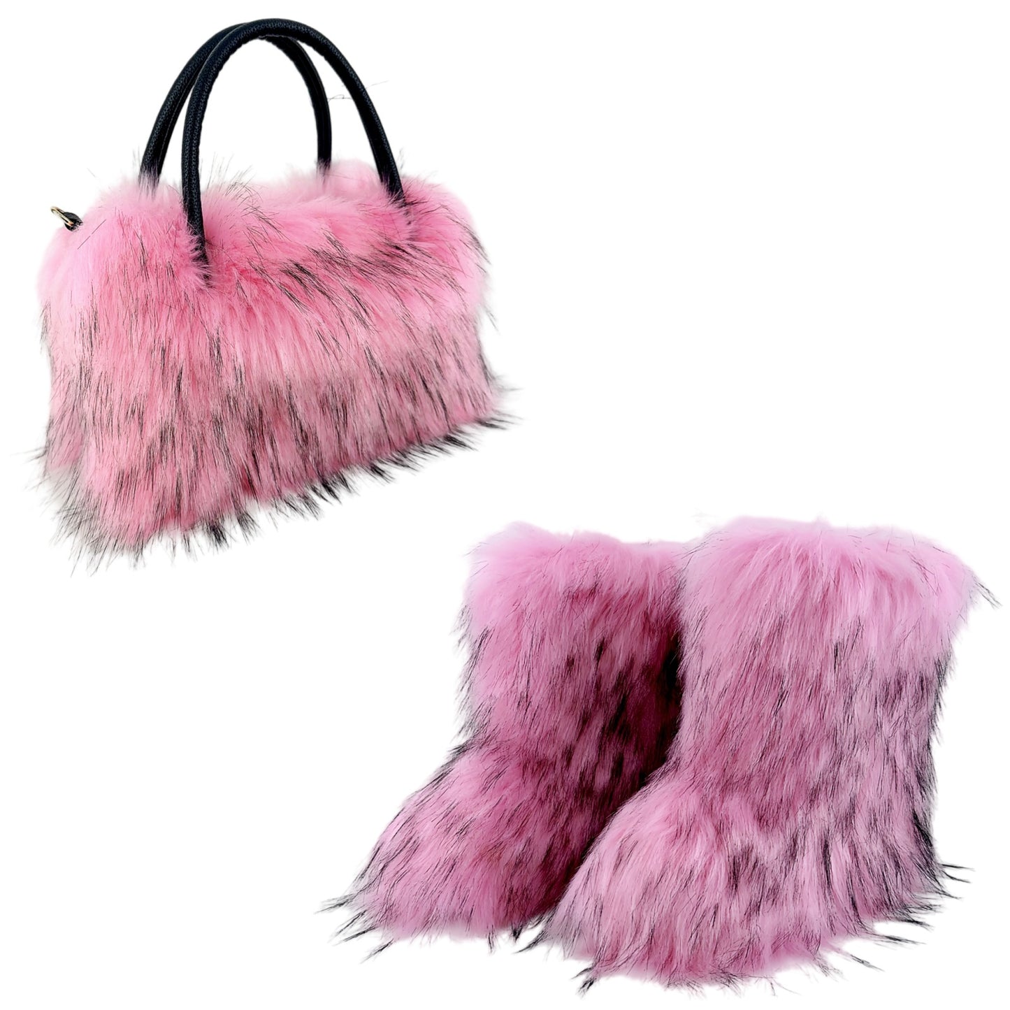All-match High-texture Raccoon Fur Handbag