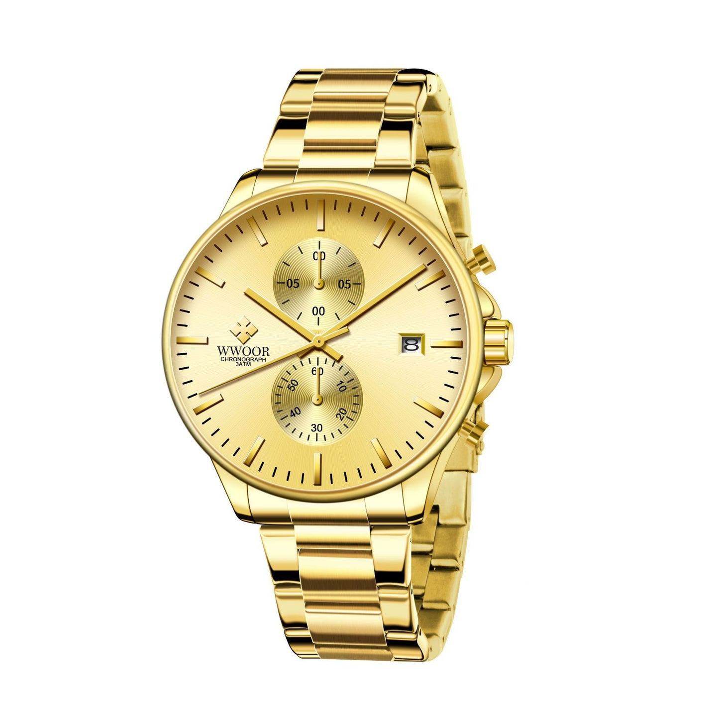 Steel Belt Senior Men's Watch Simple Quartz Waterproof Men's Watch