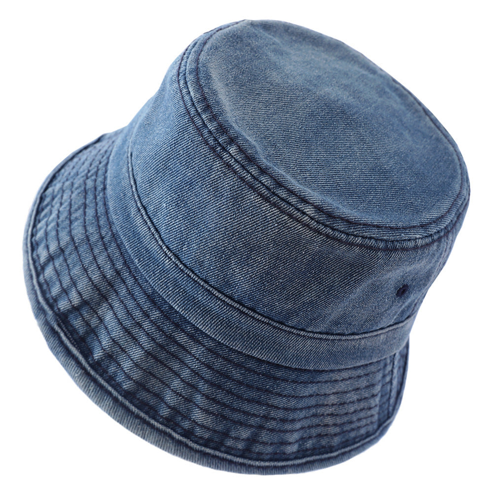 Denim Fisherman Hat Washed And Used Outdoor Sun Protection
