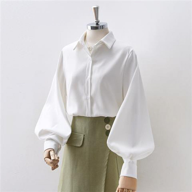 Black Lantern Sleeve Vintage Shirt