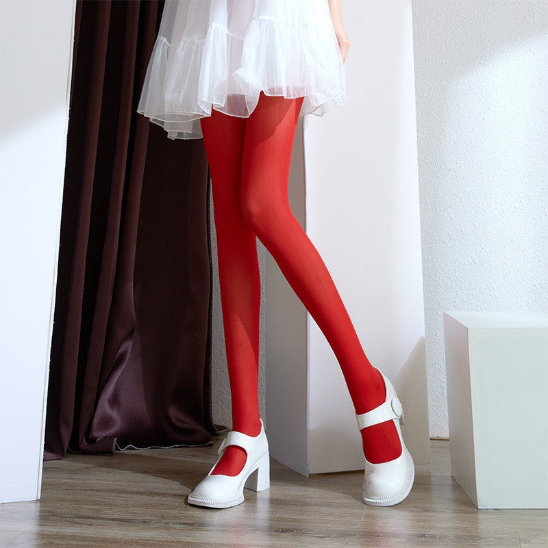 Matte Silk Stockings Colorful Medium-thick Tights