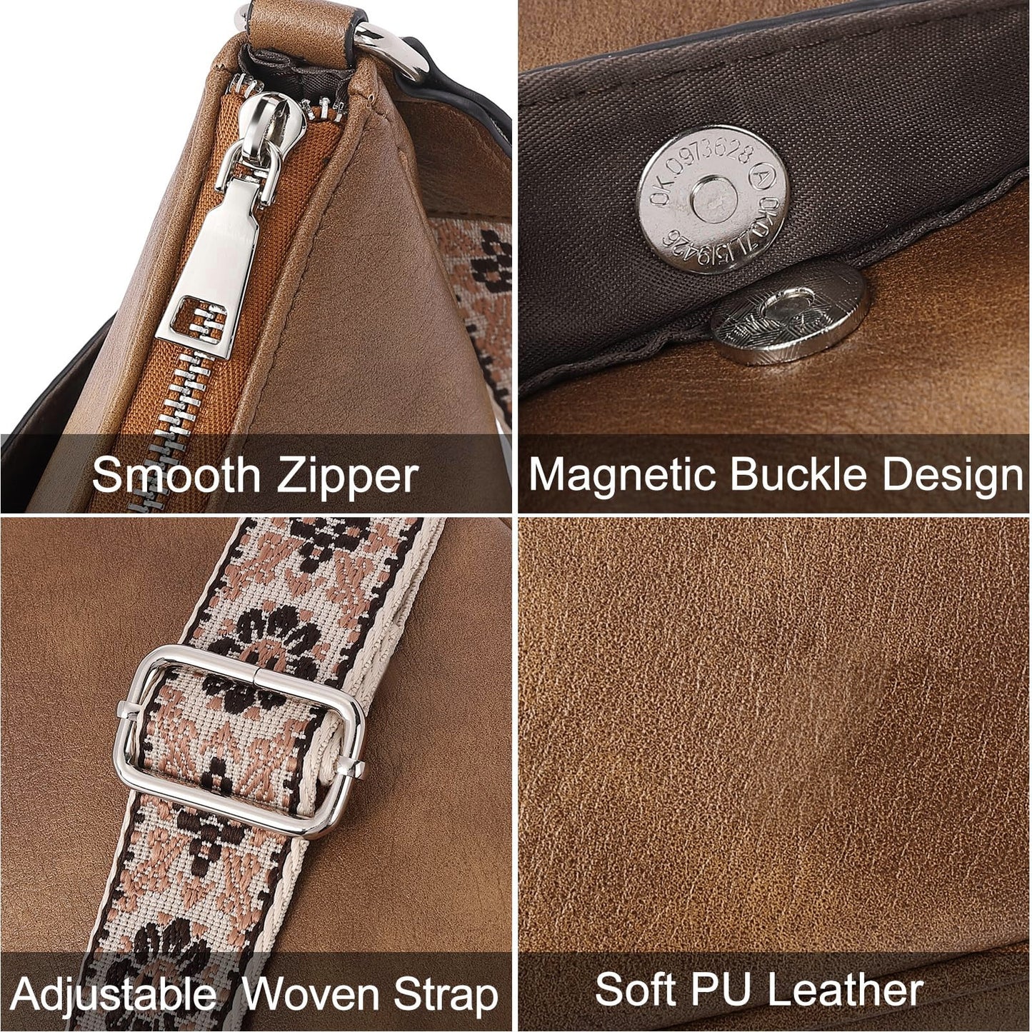 European And American Retro Solid Color Shoulder Bag