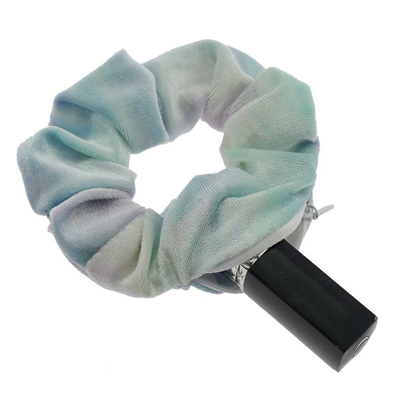 Gradient Color Diamond Velvet Large Intestine Ring Women