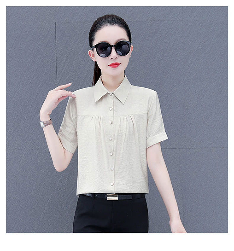 Casual Middle-aged Mom Long Sleeve Shirt