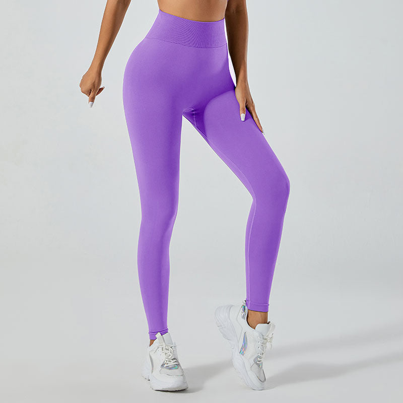 No Embarrassment Line Yoga Pants Women's High Waist Hip Lift Peach Hip Stretch Leggings