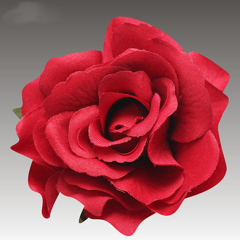 Simulation Of Wealth, Roses, Hairpin, Party, Cloth Art Headdress