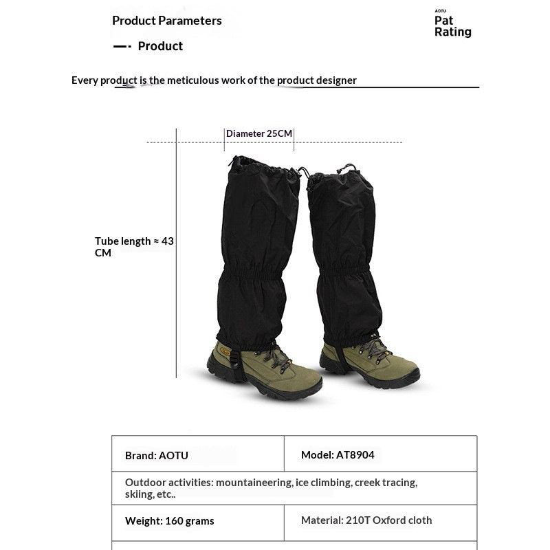 Skiing Outdoor Men's And Women's Hiking Leg Protectors