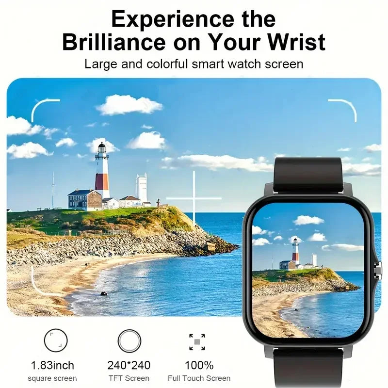 2025 New Smart Watch, Wireless Voice, Multi-Sport Mode, Fitness Tracker Smart Watch, Unisex, Holiday Gift