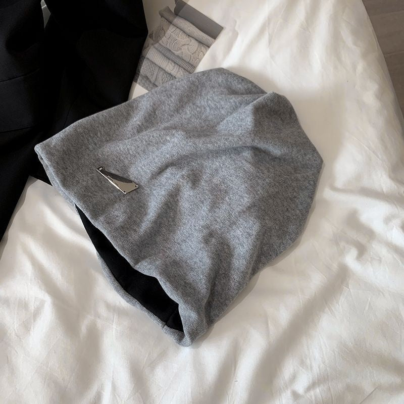 Lazy Big Head Circumference Pile Heap Sleeve Cap