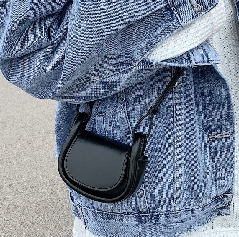 Women's New Textured One Shoulder Messenger Bag