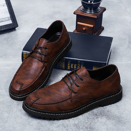 Social British Men's Fashion Casual Leather Shoes