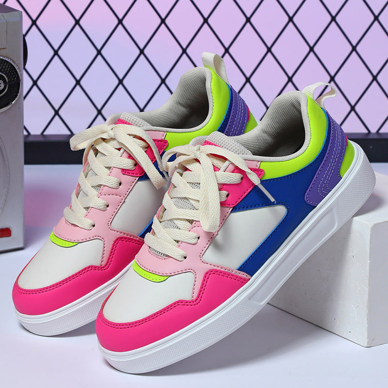 Platform Skateboard Shoes Couple Casual Flat Shoes