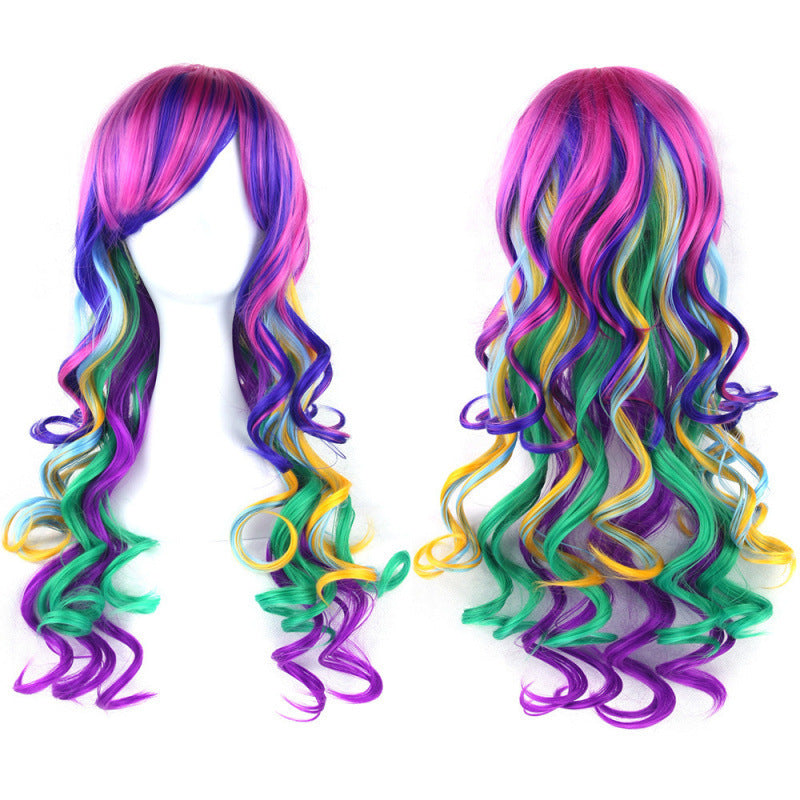 Colorful Cosplay Wig For Dance Parties