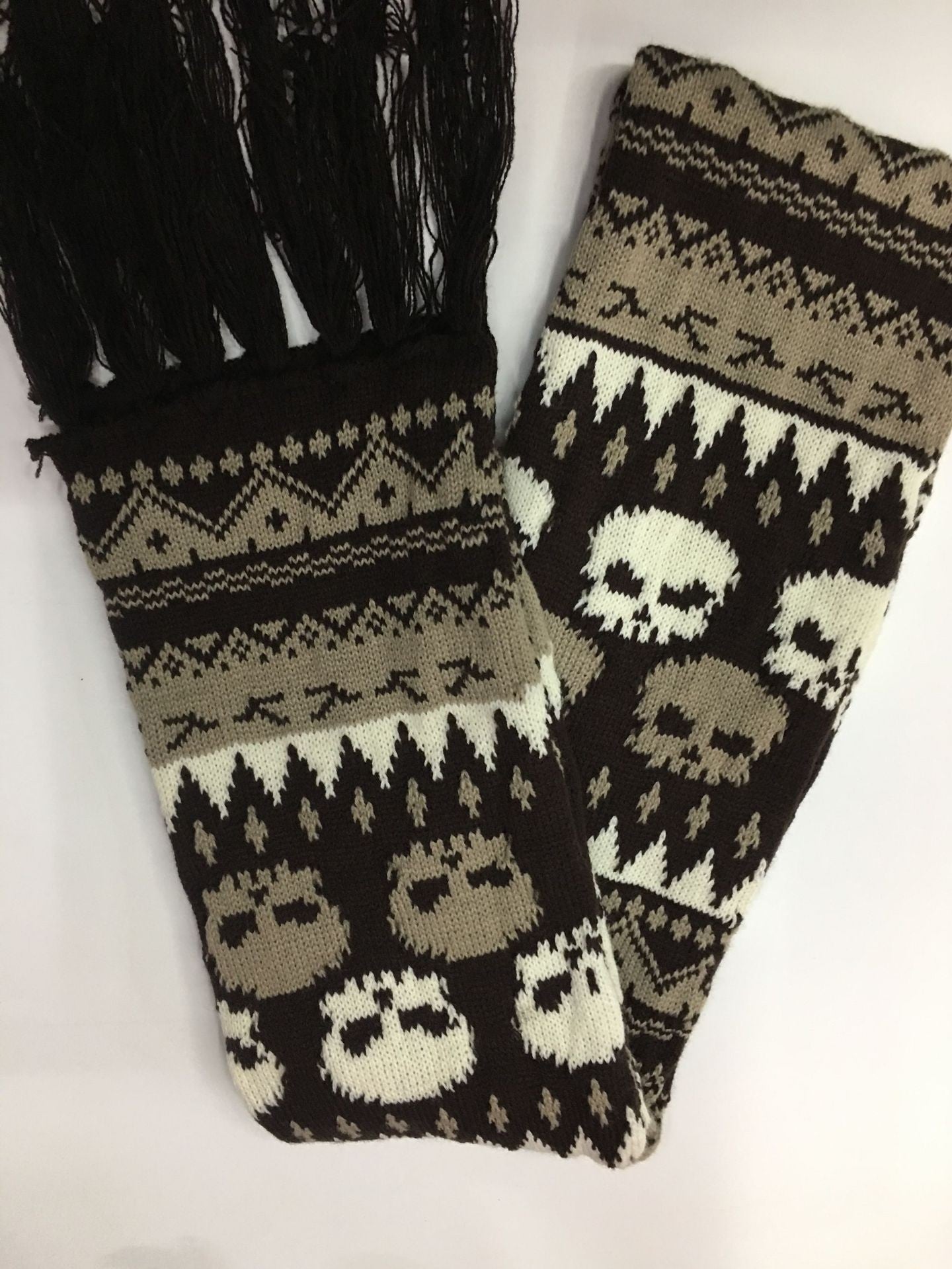 Strikket Jacquard Tyk Varm Afslappet Kædehalsrør
