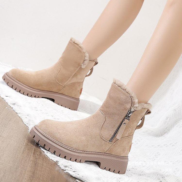 Womens Thick Insulated Snow Boots With Sherpa Lining