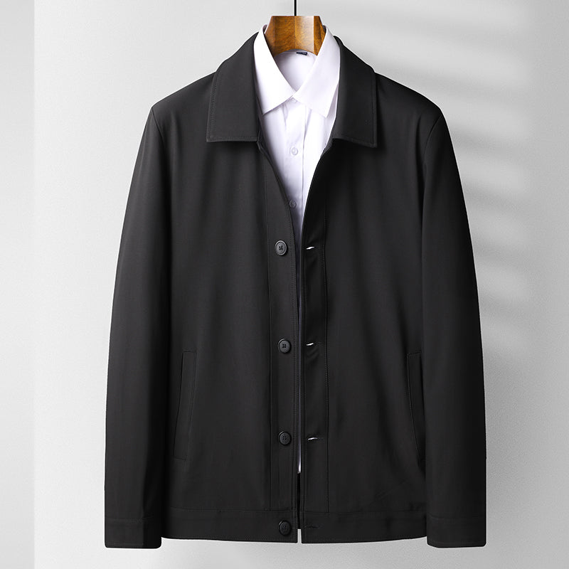 Spring And Autumn Style Middle Aged And Elderly Men Lapel Top
