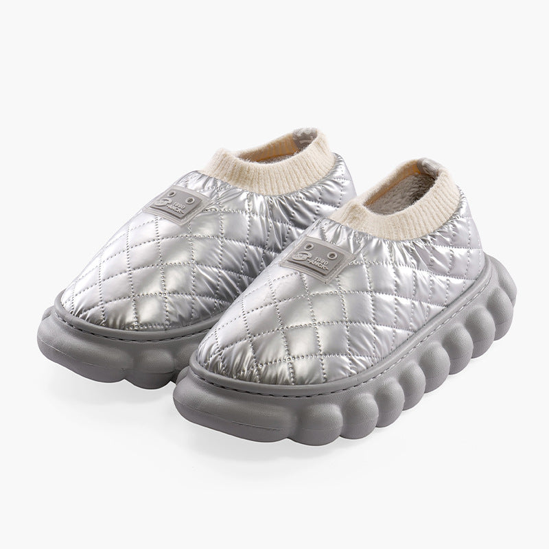 Warm Thick Soled Waterproof Cotton Shoes
