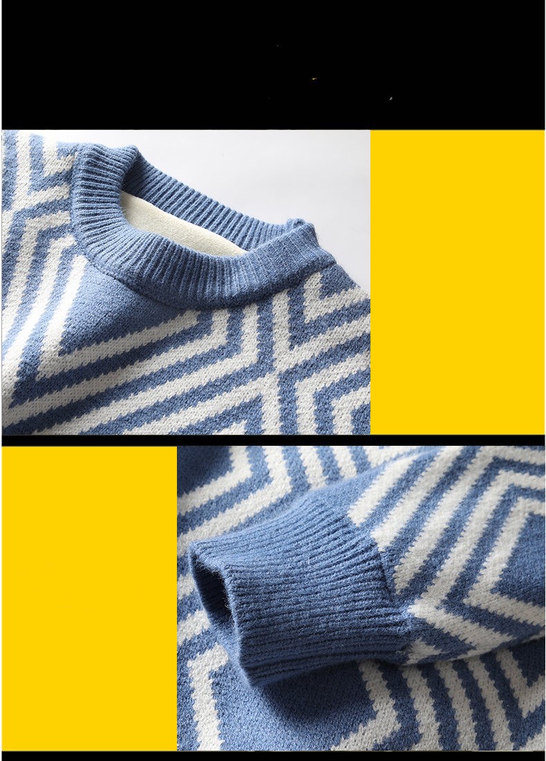 Rundhalset Cashmere Sweater Herrestrik