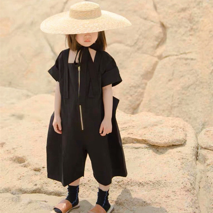 Children's Classic Big Brim Retro Fashion Sun Protection Straw Hat