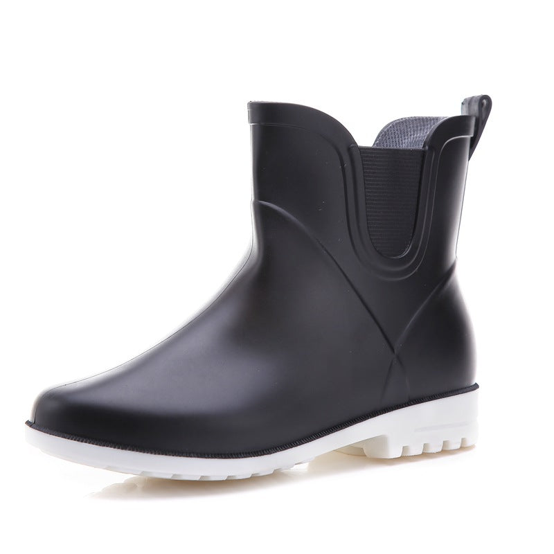 Fashion All Seasons Ladies All-match Rain Boots Short Tube