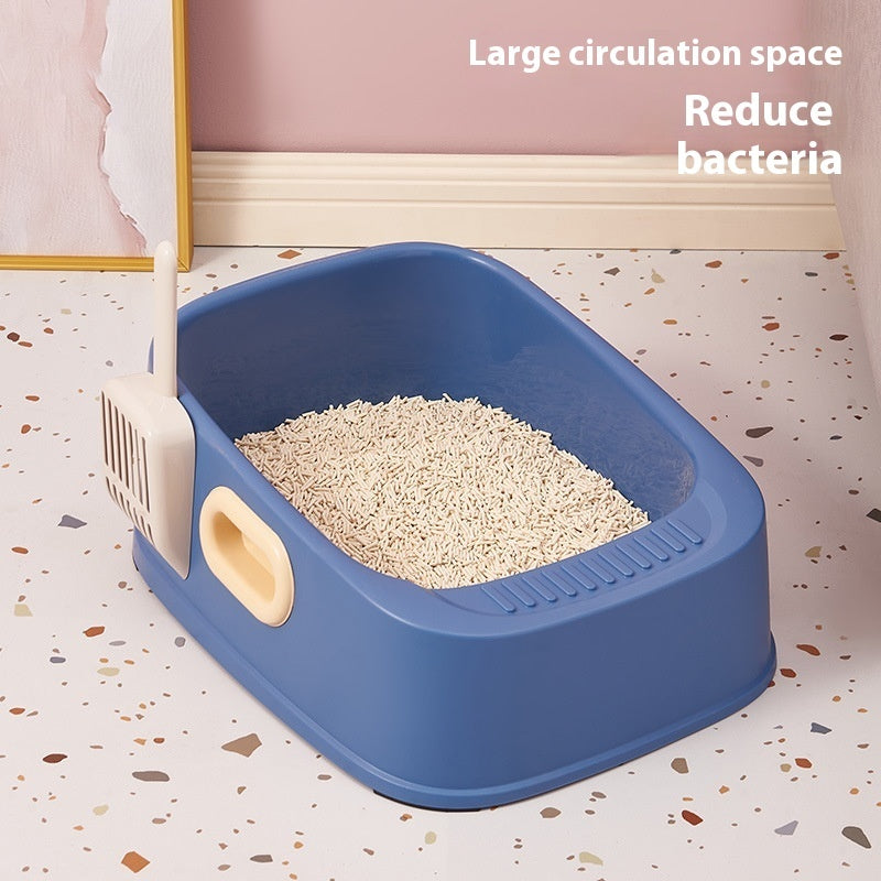 Cat Semi-closed Toilet Binaural Handle Splash-proof Sand Basin