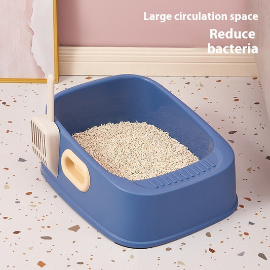 Cat Semi-closed Toilet Binaural Handle Splash-proof Sand Basin