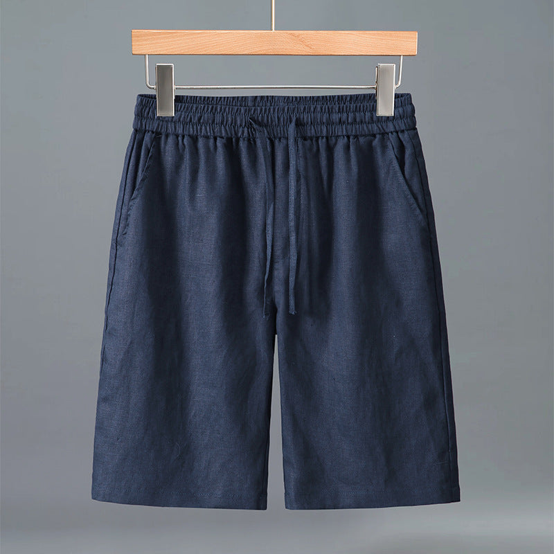Men's Summer Loose Casual Pure Linen Shorts