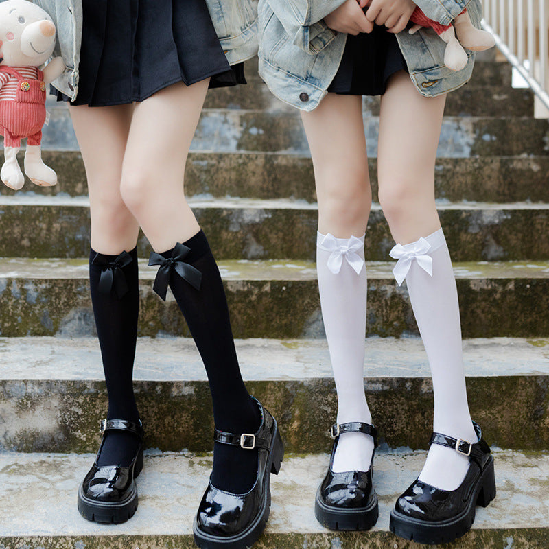 Japanese Girl's Calf Socks Middle Tube