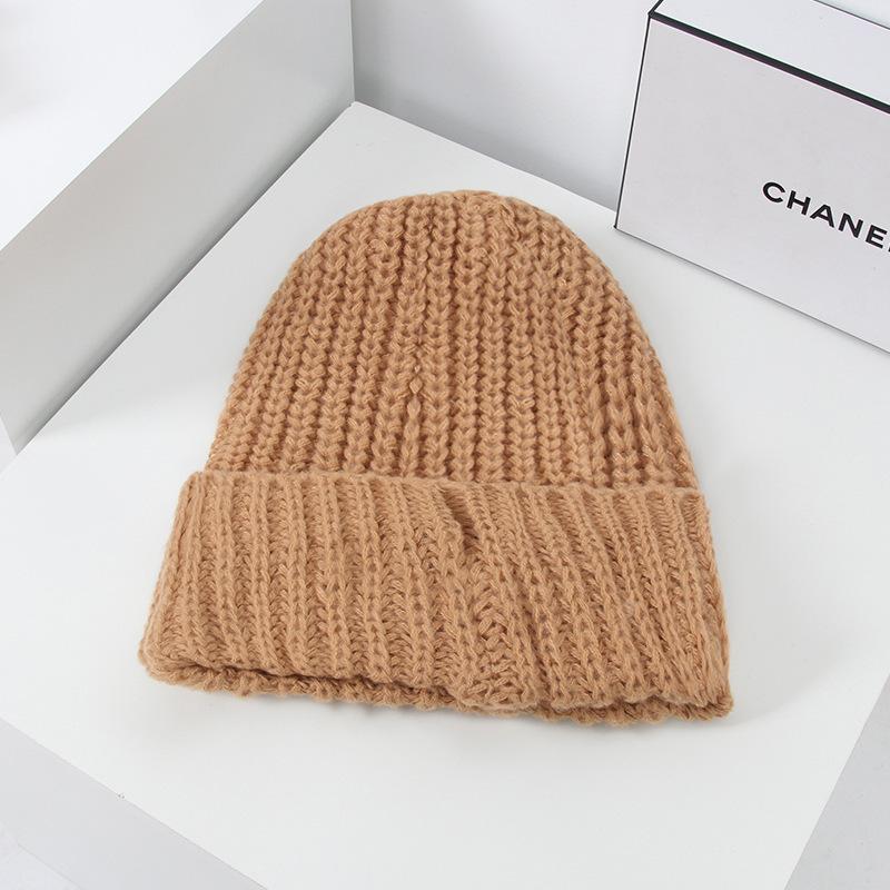 Women's Huge Wool Knitted Hat With Big Circumference