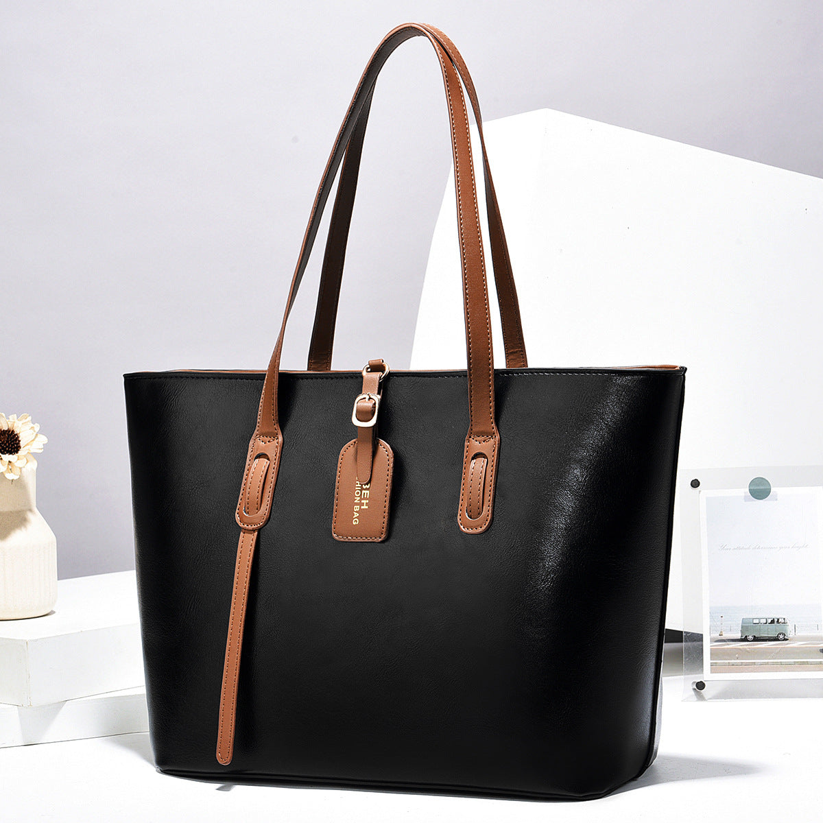 Leather Pattern Shoulder Messenger Bag Versatile High Quality Handbag