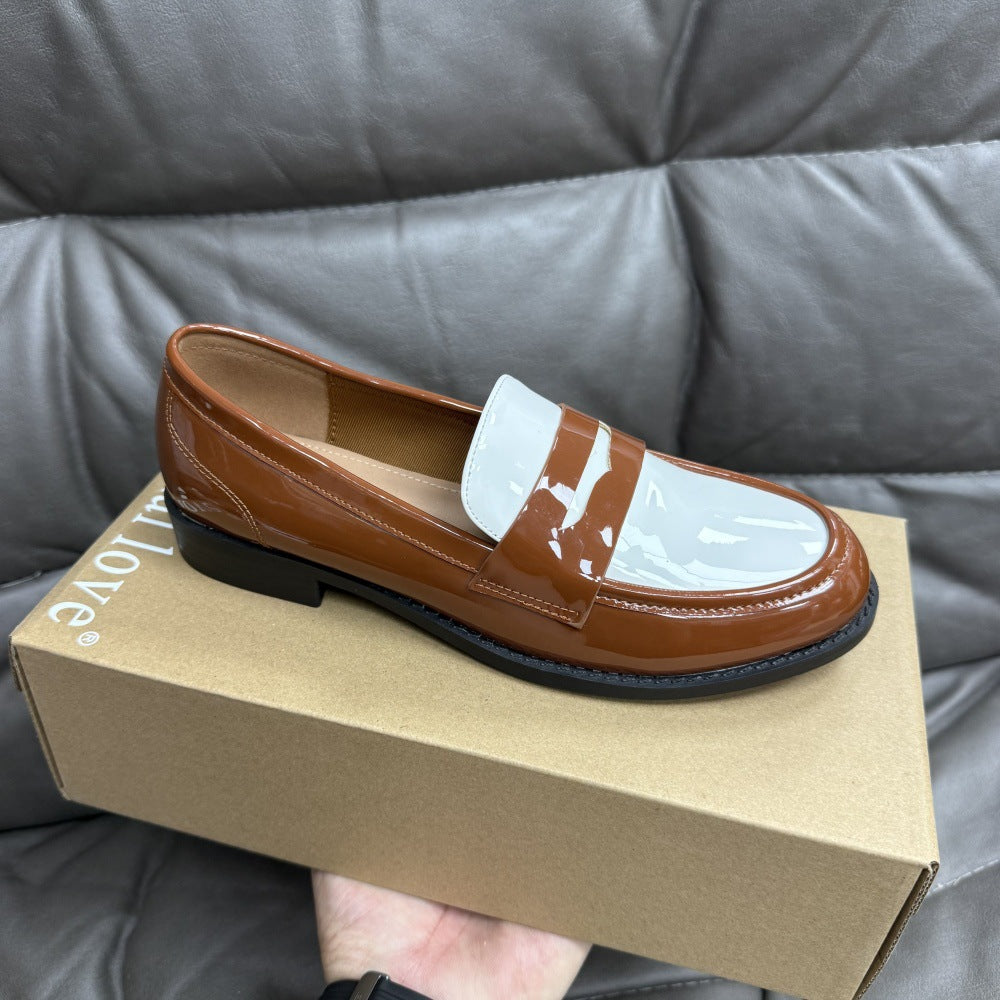 Leather Slip-on British-style Casual Loafers Shoes
